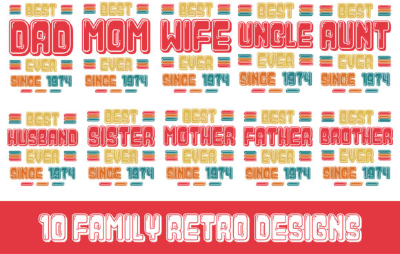 10 Family Retro Designs - 1974