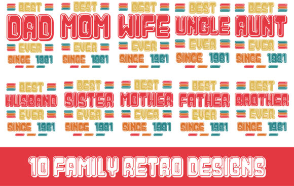 10 Family Retro Designs - 1981