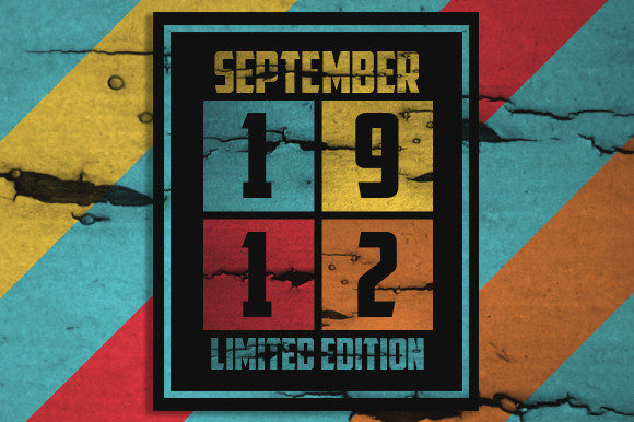 Retro September 1912 Limited Edition
